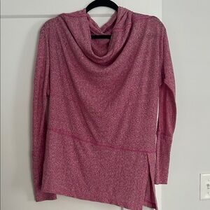 Free People Raspberry Cowl Neck Sweater